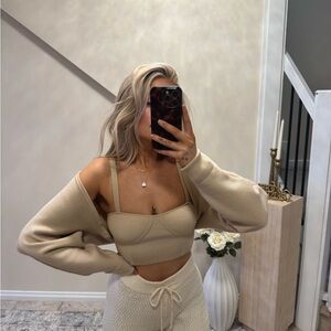 Elegant Cream Women's Crop Top